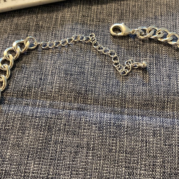 Fun Silver Colored Geometric Triangle Shapes Necklace - Picture 10 of 16